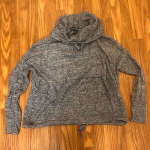 Barefoot Dreams Gray Cowl Neck Sweater